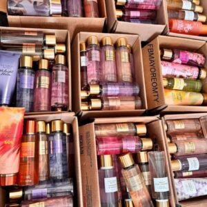 Pallet of Victorias secret cream spray lotion