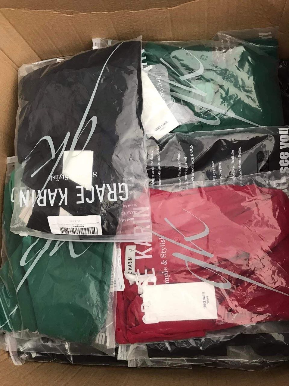 Amazon clothing return pallets