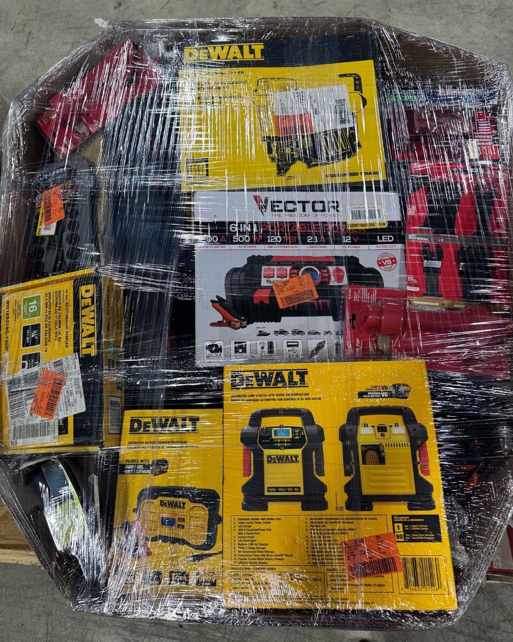 Tool Pallets - Featuring DeWalt, Milwaukee & Rigid Tools