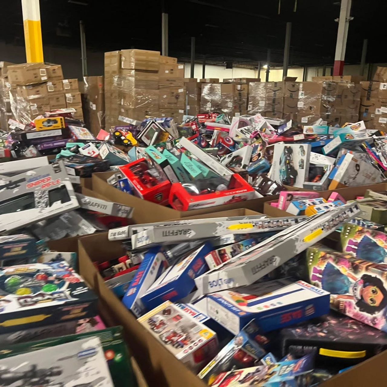 truckload of toys