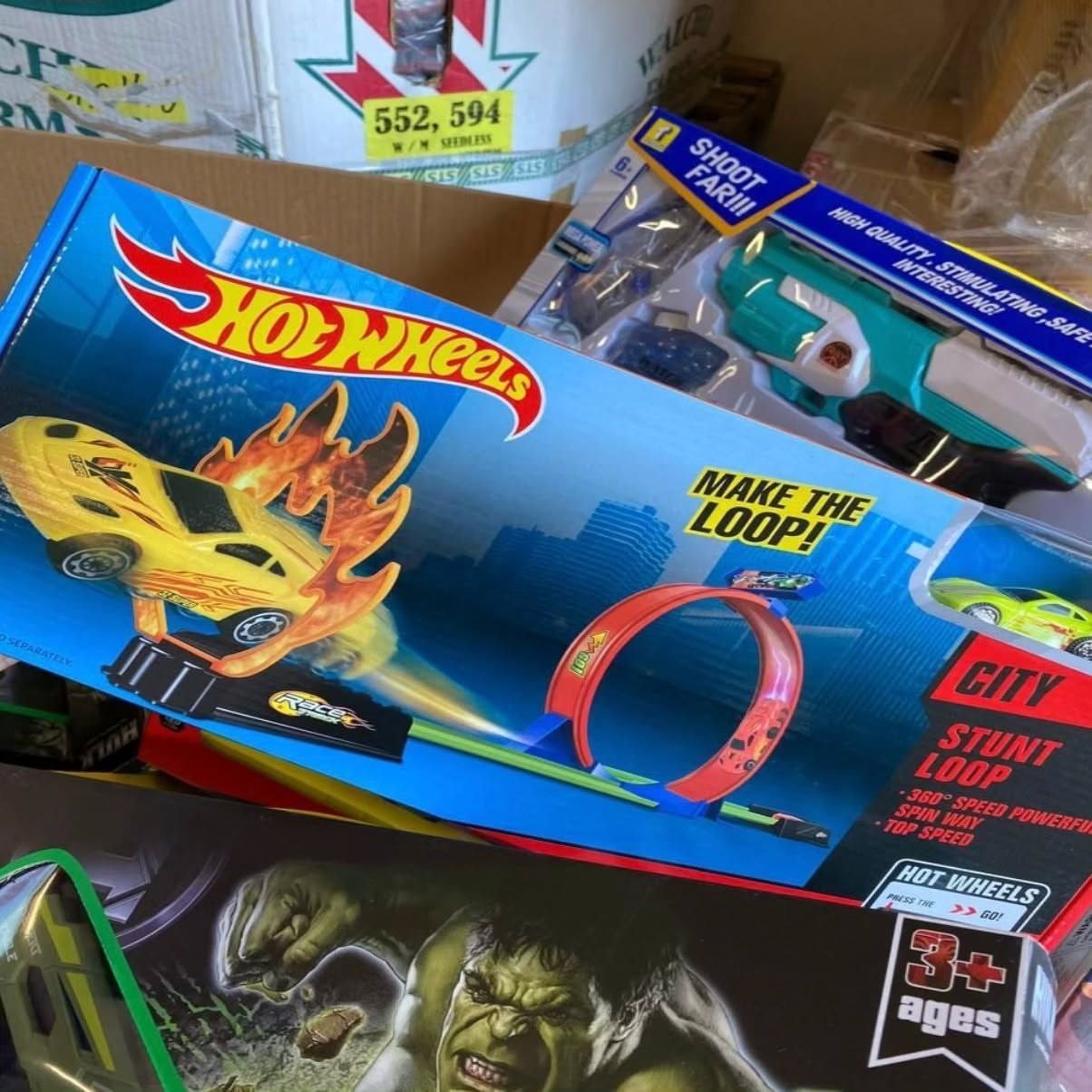 truckload of toys