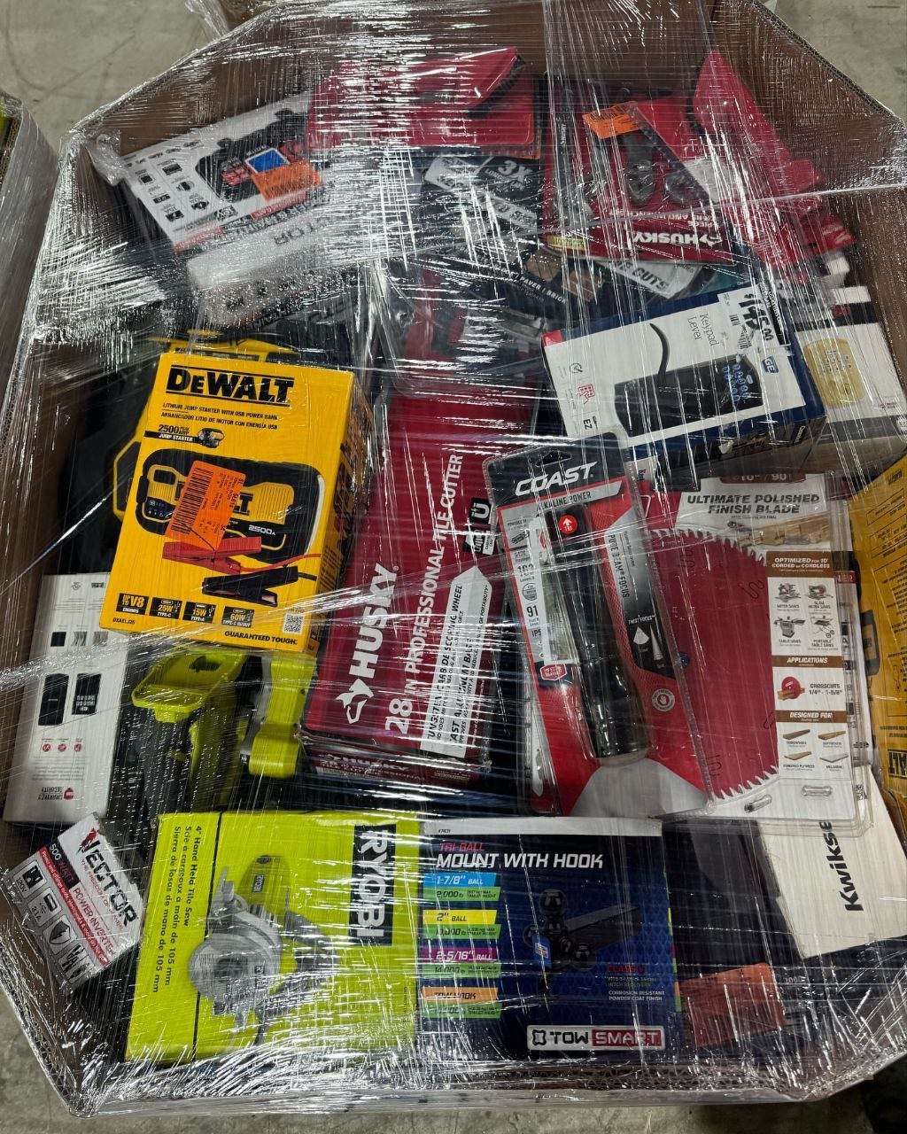 Tool Pallets - Featuring DeWalt, Milwaukee & Rigid Tools